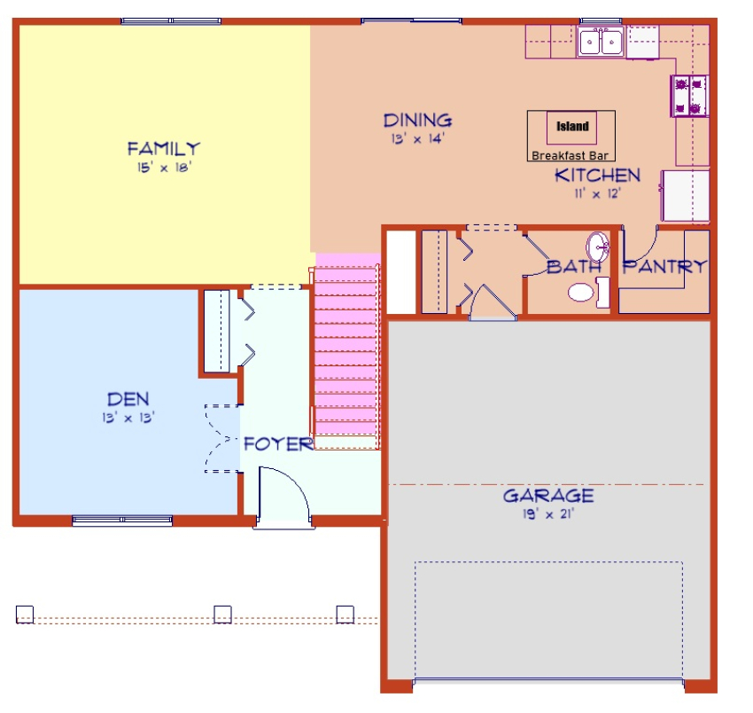 The Smithport - Main Floor Plan